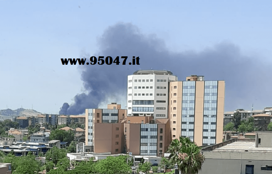 GROSSO INCENDIO A MONTEPALMA: NUBE NERA VISIBILE A CHILOMETRI DI DISTANZA