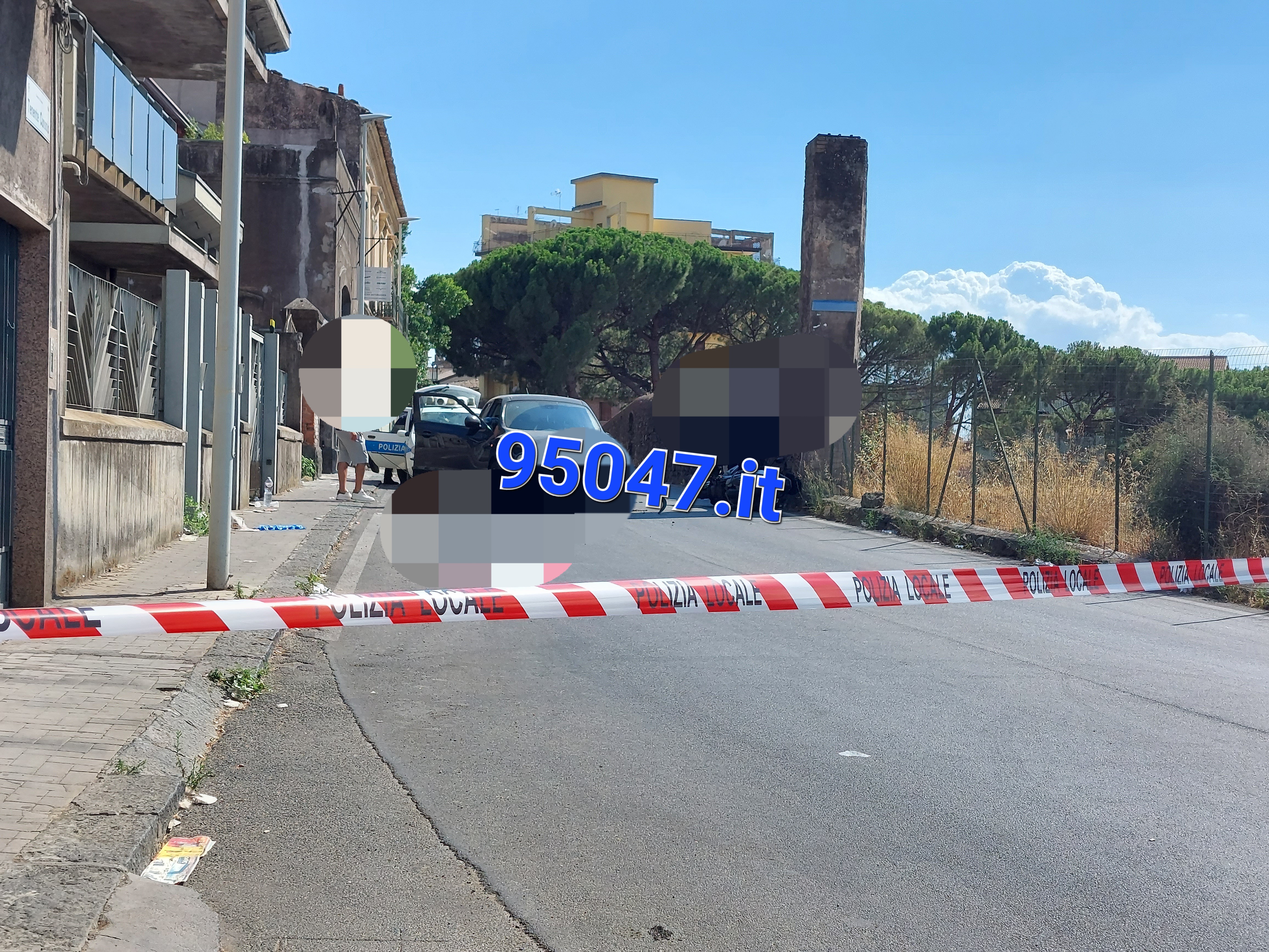 PATERNÒ: SCONTRO AUTO SCOOTER IN VIA NAZARIO SAURO, FERITO CENTAURO