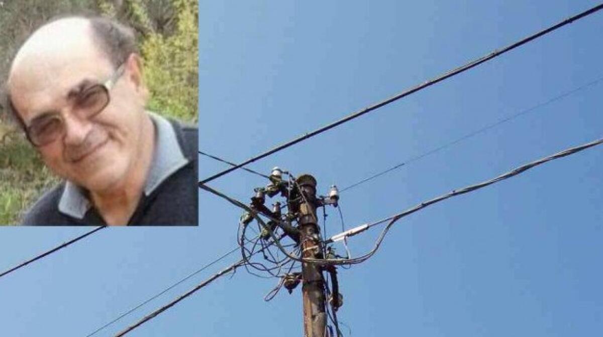 CALTAGIRONE, OPERAIO MUORE FOLGORATO MENTRE RIPARA  UN PALO DELLA CORRENTE - 