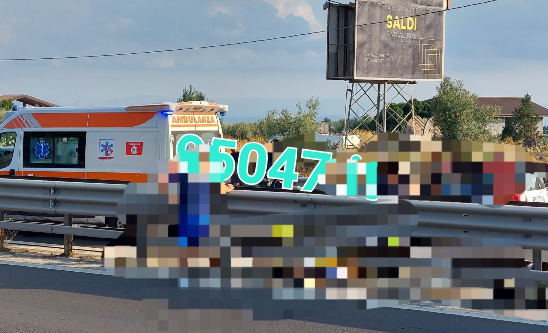 INCIDENTE MORTALE SULLA SS121 NEI PRESSI DI PALAZZOLO