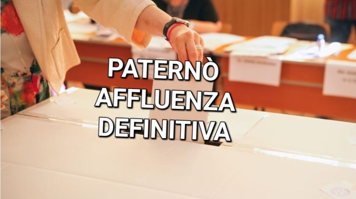 AFFLUENZA DEFINITIVA A PATERNO'. 59,40% PER LE POLITICHE, 53,61% PER LE REGIONALI - 