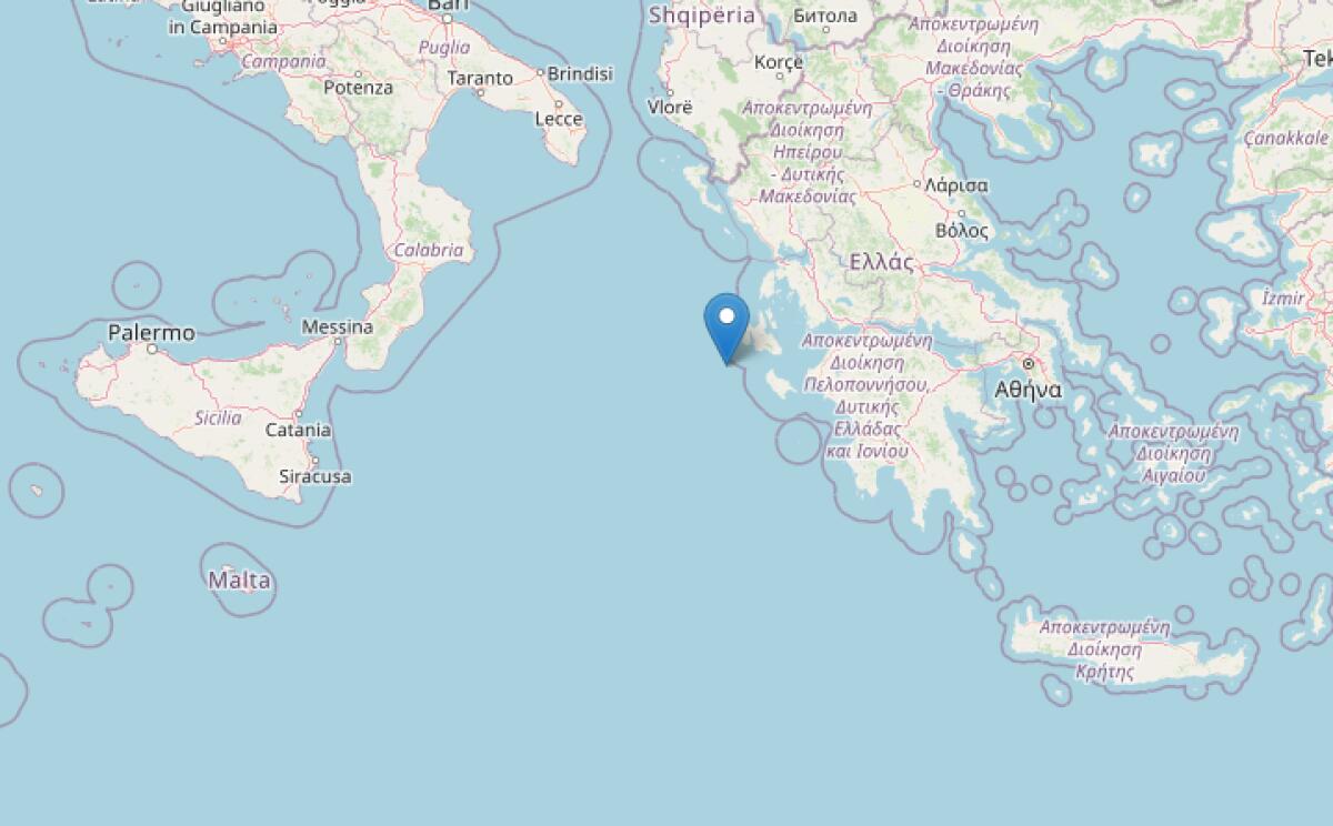 FORTE SCOSSA DI TERREMOTO MAGNITUDO 5.6 NEL MAR IONIO, AVVERTITA PURE IN SICILIA - 
