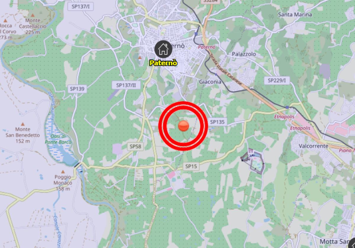 FORTE SCOSSA DI TERREMOTO A PATERNO': L’EPICENTRO NEI PRESSI DELLE SALINELLE DI SAN BIAGIO - 