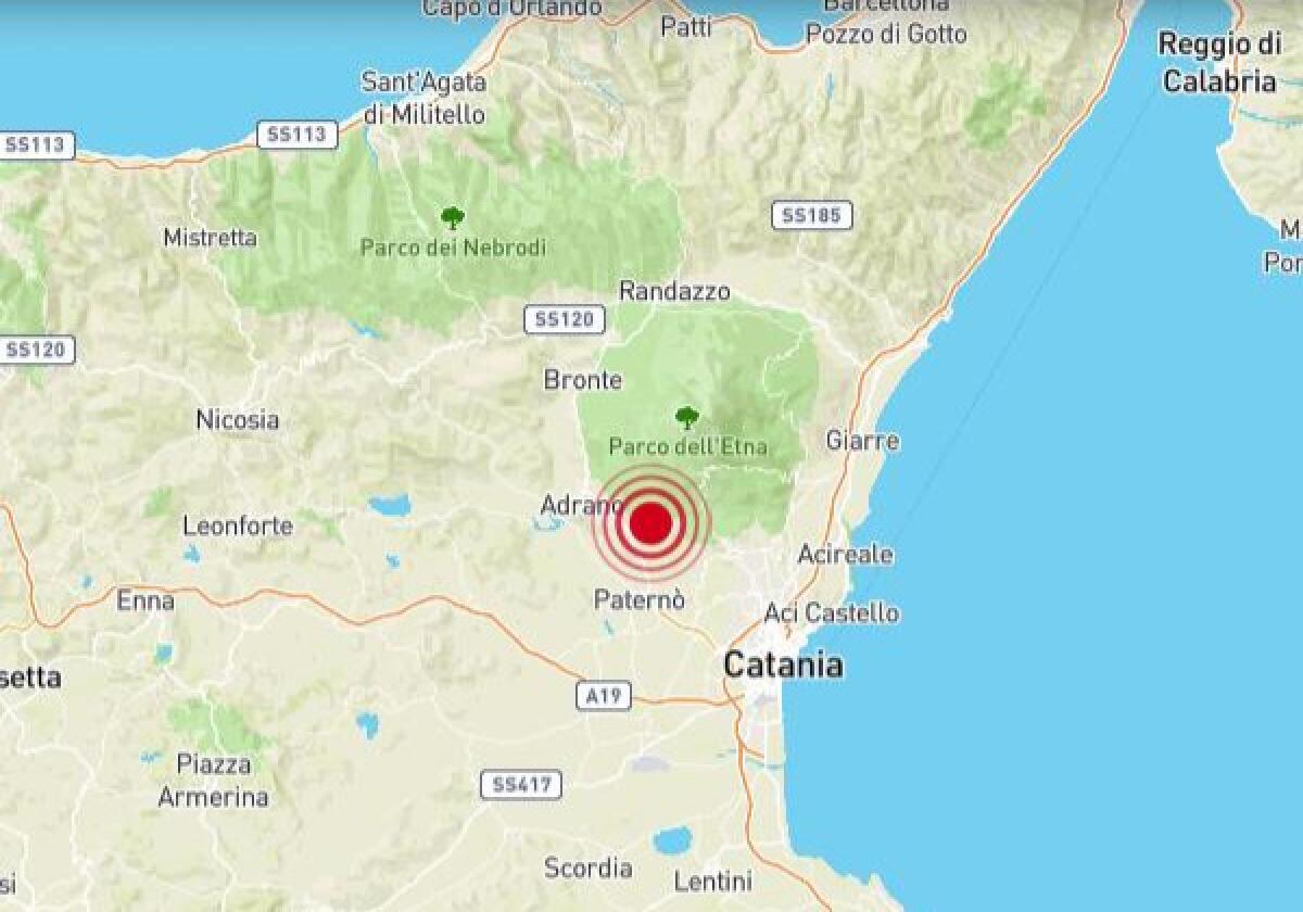 TERREMOTO DI MAGNITUDO 2.5 CON EPICENTRO RAGALNA ALLE ORE 23.51 - 