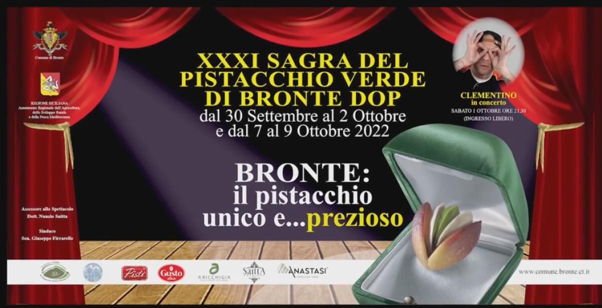 BRONTE: IL PISTACCHIO DOP PROTAGONISTA ALLA SAGRA - 