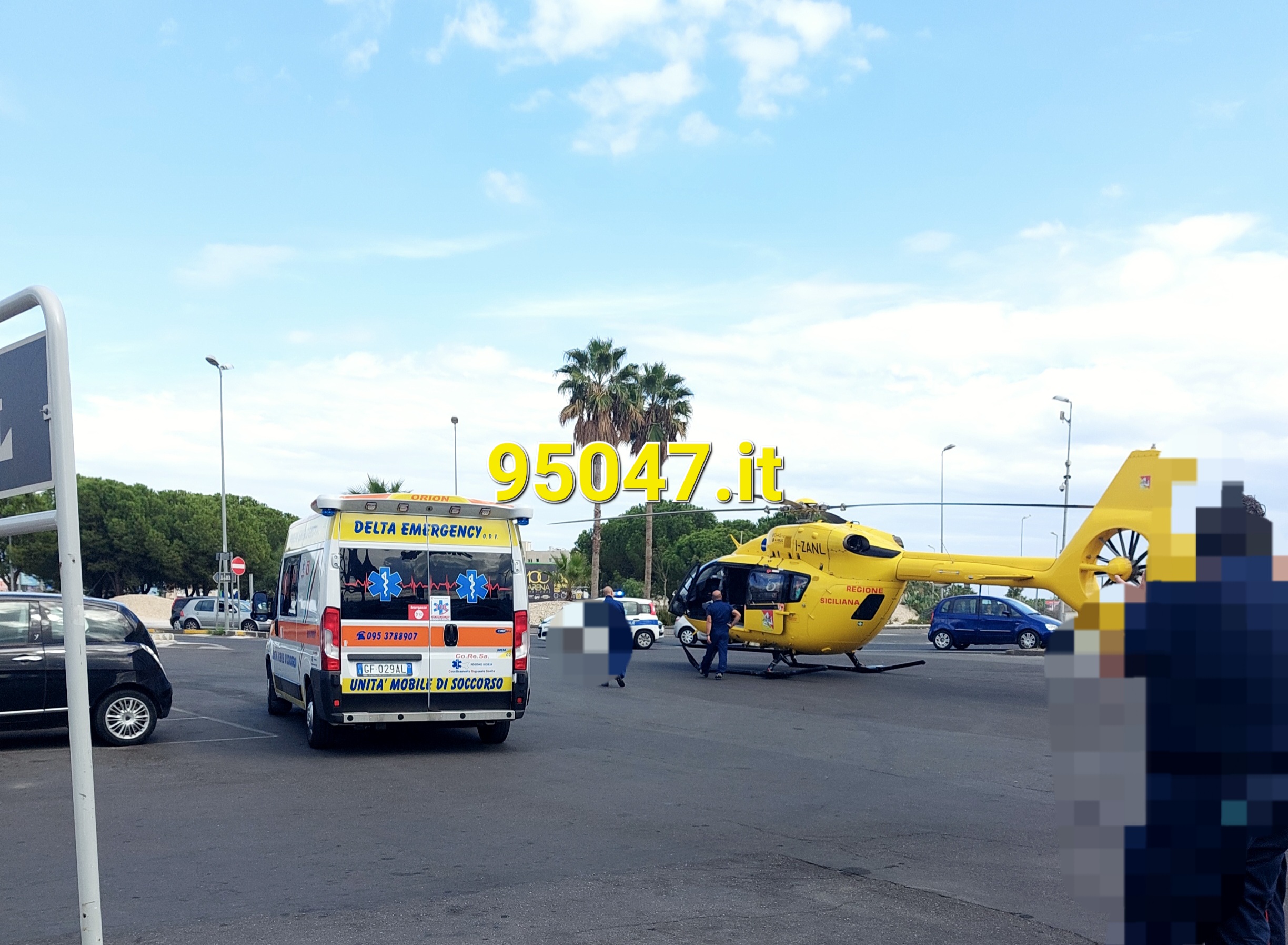 INCIDENTE SUL LAVORO, ARRIVA L'ELISOCCORSO