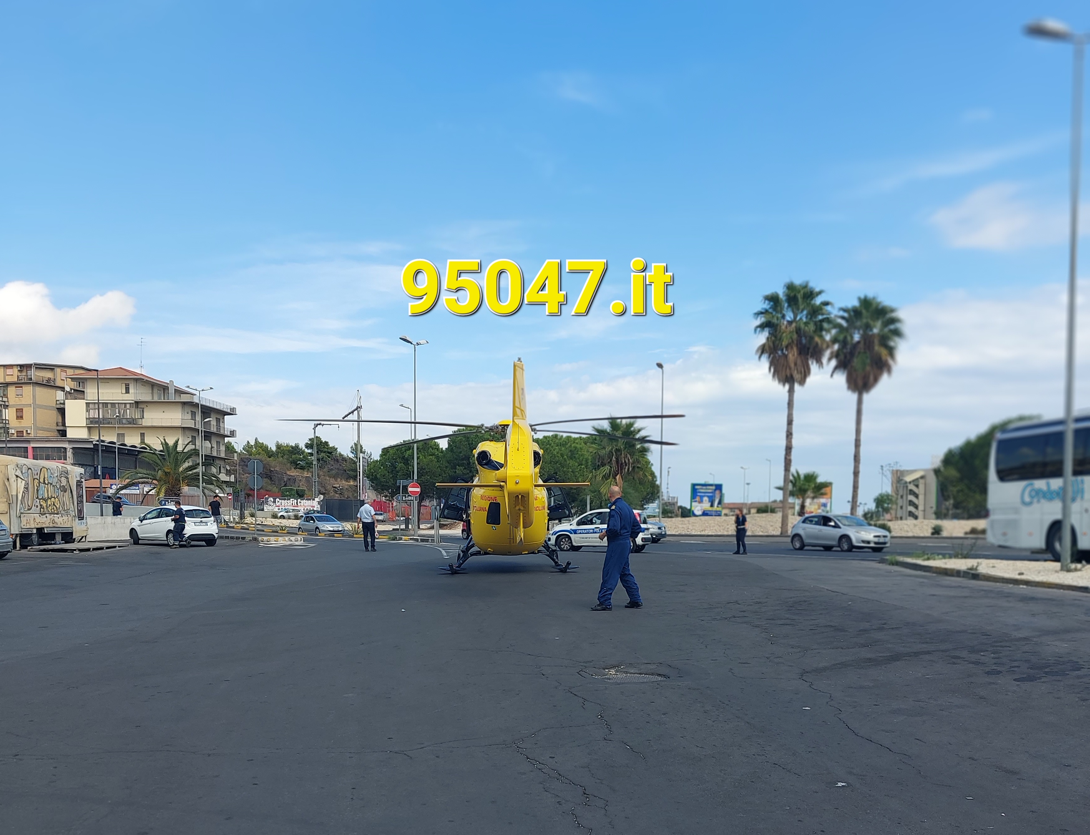 INCIDENTE SUL LAVORO, ARRIVA L'ELISOCCORSO