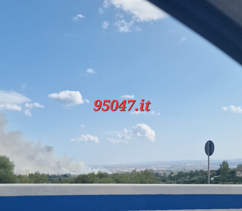 DIVERSI INCENDI IN DIVERSI COMUNI ETNEI, VASTO INCENDIO ALL'OASI DEL SIMETO. IN VIA PRECAUZIONALE ALLERTATO GOMMONE PER EVENTUALE  EVACUAZIONE