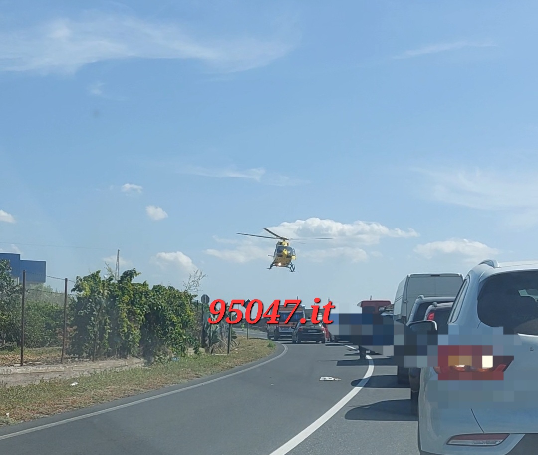 INCIDENTE SUL LAVORO A BIANCAVILLA. INTERVIENE  L'ELISOCCORSO