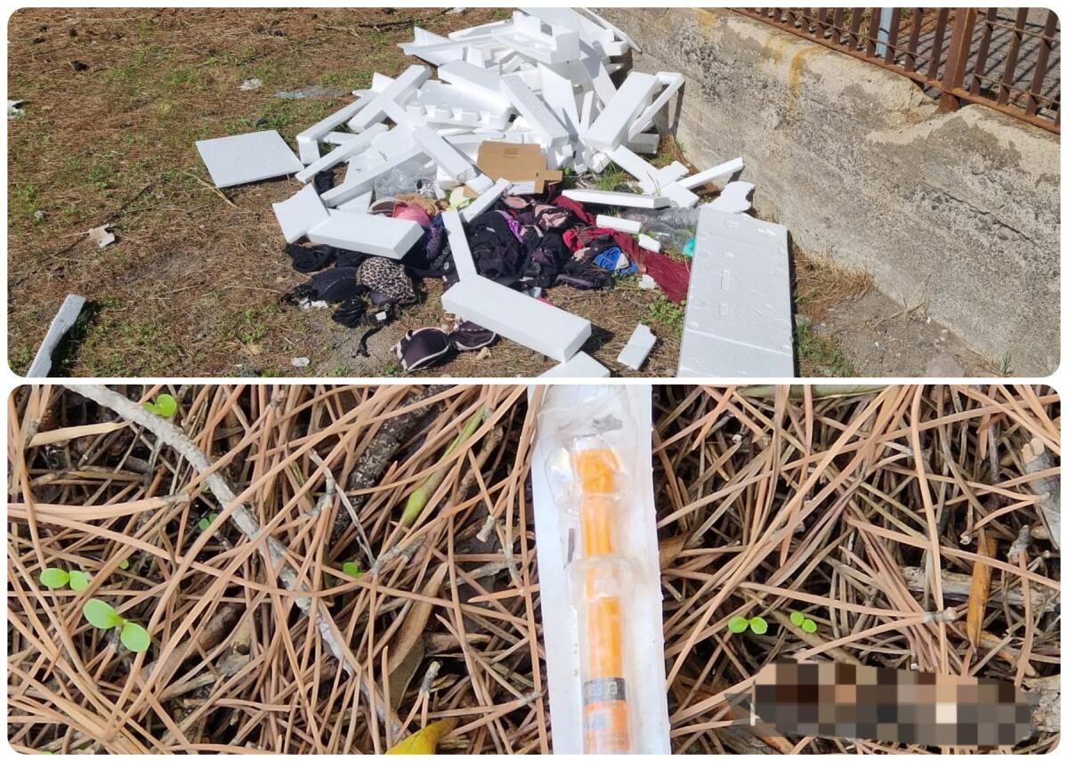 PATERNO’: SEGNALAZIONI DI RIFIUTI E SIRINGHE ABBANDONATI - 