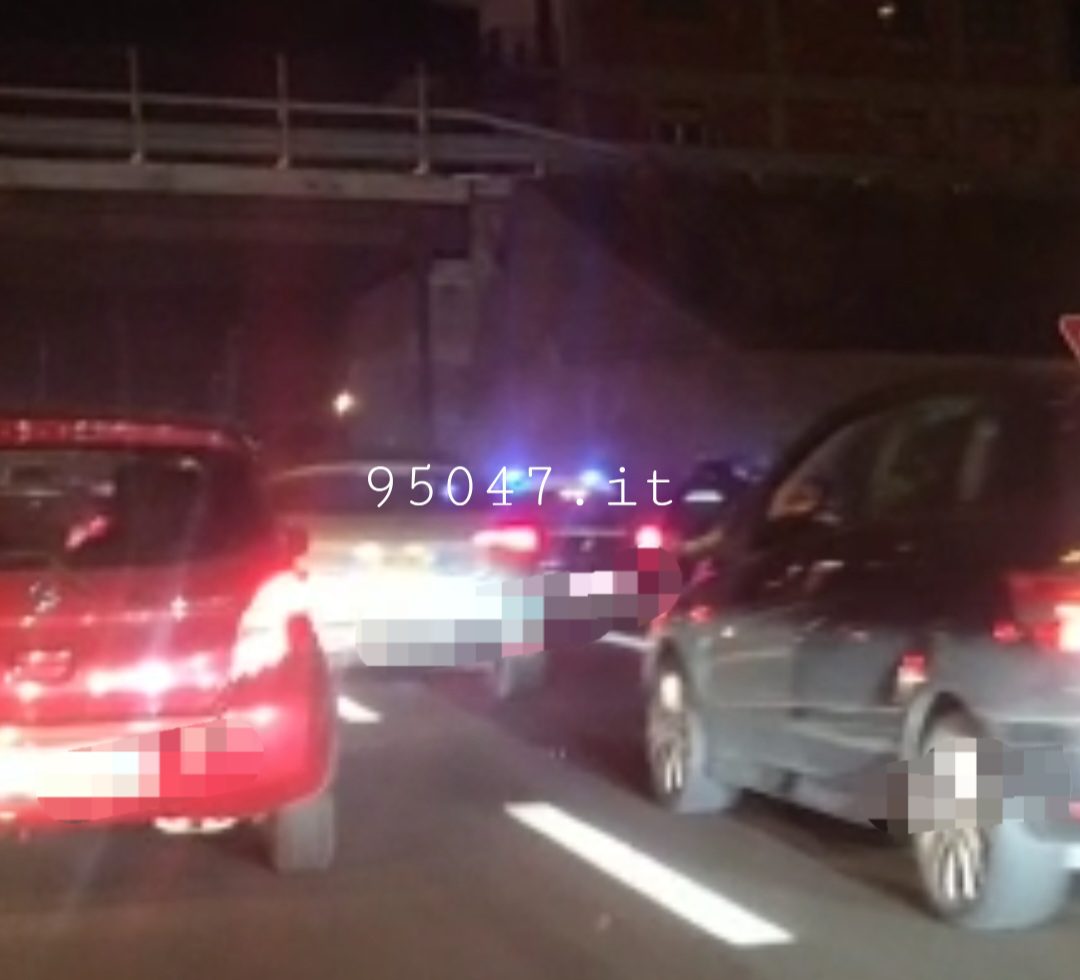 INCIDENTE SULLA SS121 NEI PRESSI DEL PONTE GRACI, LUNGHISSIME CODE DIREZIONE PATERNO’