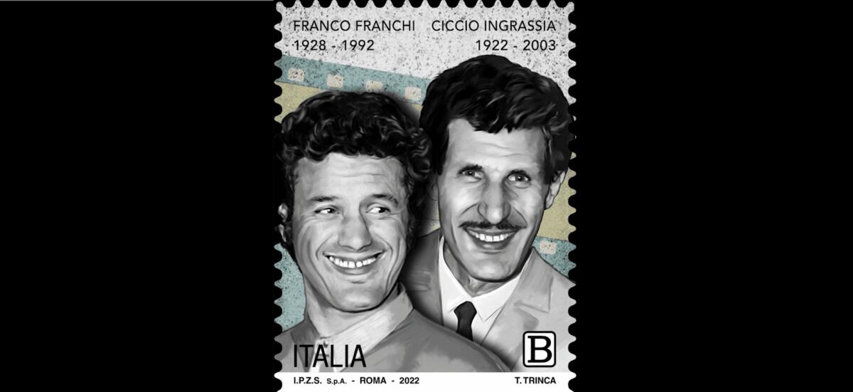 EMESSO  IL FRANCOBOLLO DI FRANCO FRANCHI E CICCIO INGRASSIA - 