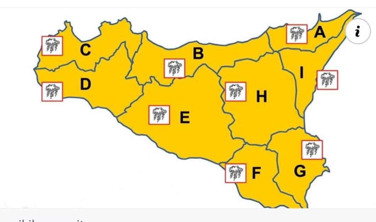 ALLERTA METEO ARANCIONE IN SICILIA, TEMPORALI E FORTE VENTO IN ARRIVO - 