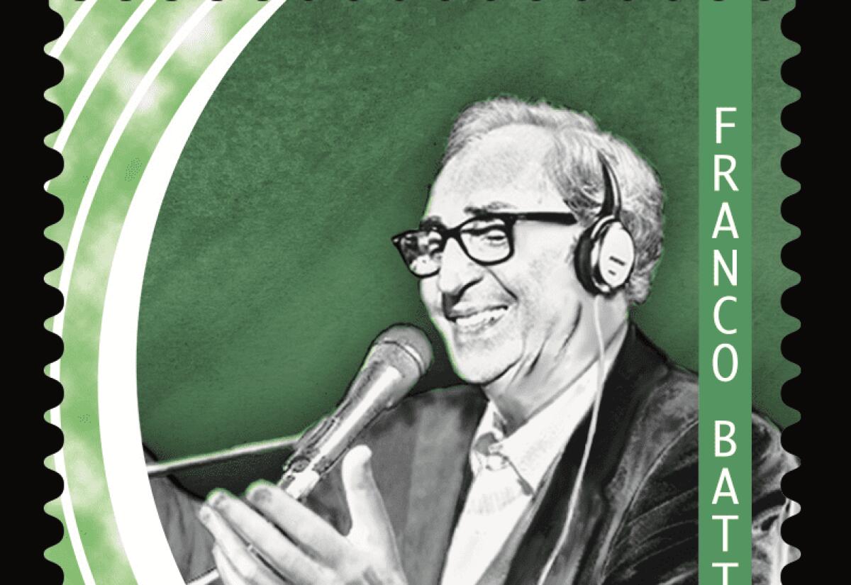 EMESSO FRANCOBOLLO DEDICATO A FRANCO BATTIATO - 