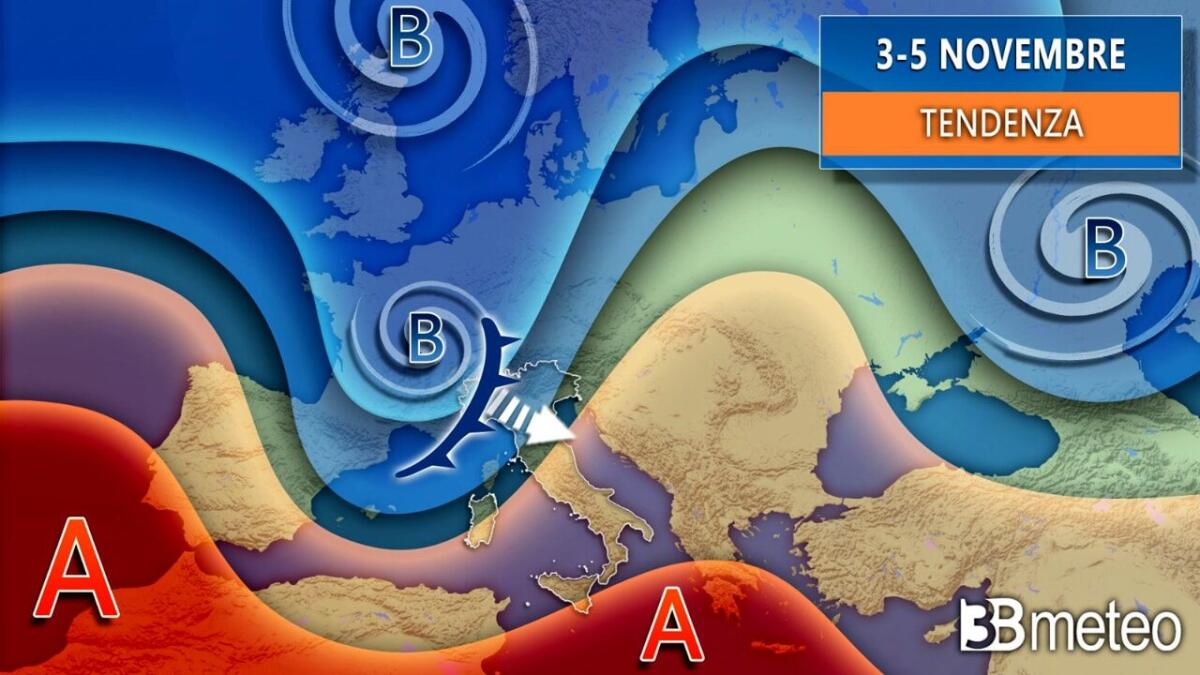 CALDO AL CAPOLINEA, INIZIA L'AUTUNNO: IN ARRIVO IL MALTEMPO CON TEMPERATURE GIÙ DI 8/10 GRADI - 