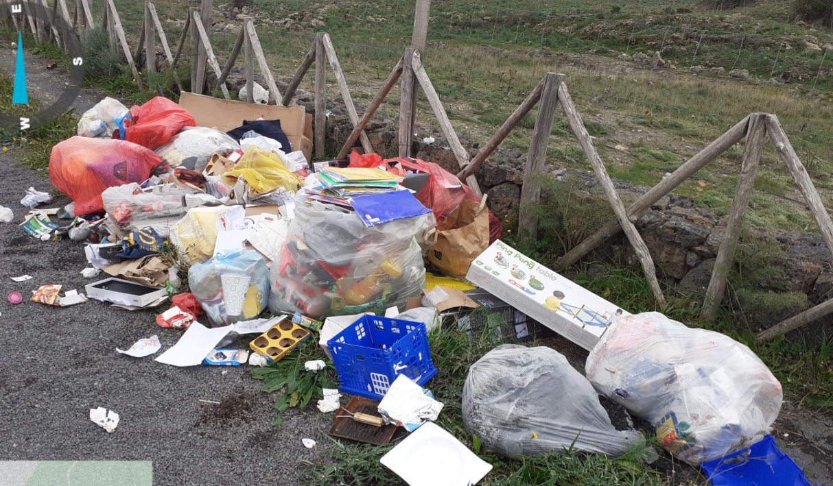 BRONTE, MULTA DI 1800 EURO A PATERNESE PER ABBANDONO RIFIUTI