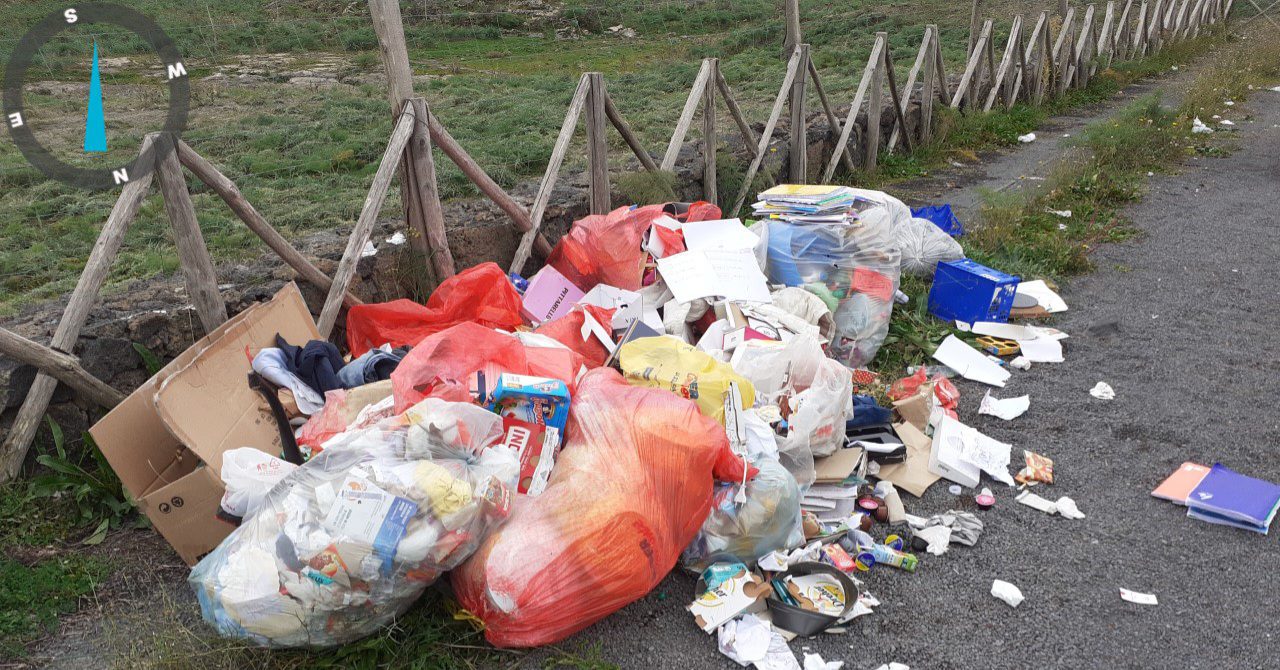 BRONTE, MULTA DI 1800 EURO A PATERNESE PER ABBANDONO RIFIUTI