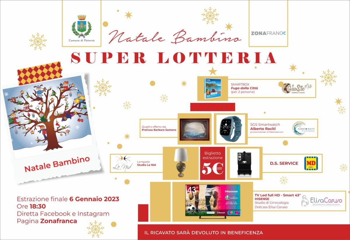 RIPARTE NATALE BAMBINO , LA RACCOLTA FONDI A SCOPO BENEFICO - 