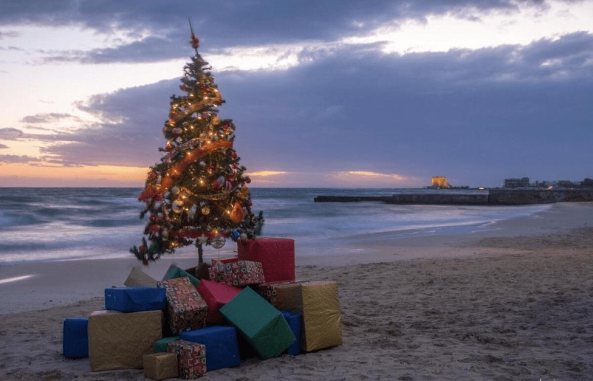 NATALE, IN SICILIA SPLENDE IL SOLE E C'È ANCHE CHI FESTEGGIA CON UN TUFFO AL MARE - 