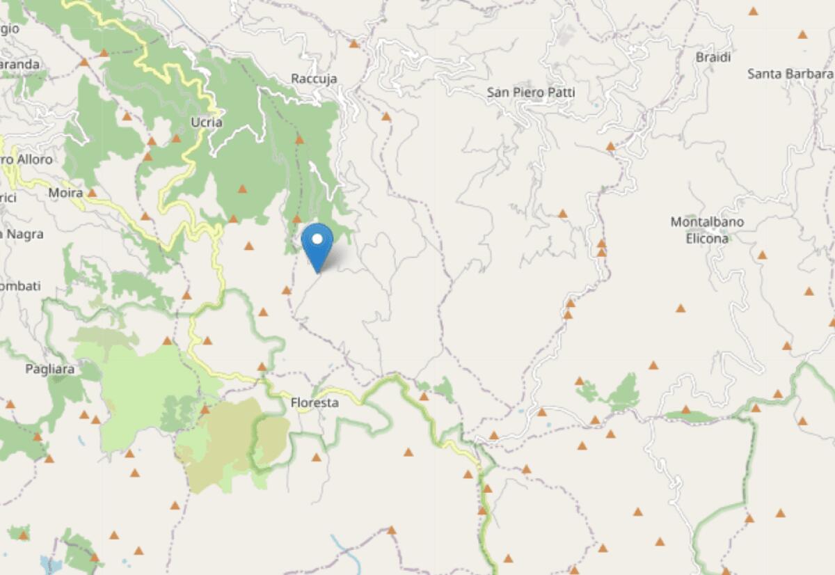 SCIAME SISMICO IN CORSO A FLORESTA, LA SCOSSA PIU' FORTE DI MAGNITUDO 3.7 - 