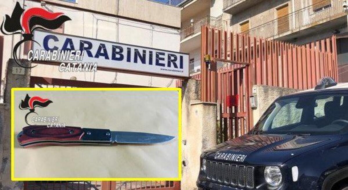 SANTA MARIA DI LICODIA. MINACCIA DI UCCIDERE I NIPOTI CON UN COLTELLO, ARRESTATO - 