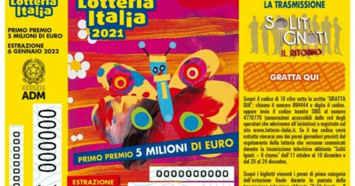 LOTTERIA ITALIA 2022, SICILIA: VENDITE IN CALO DEL 7,8%, A CATANIA STACCATI OLTRE 68MILA BIGLIETTI - 