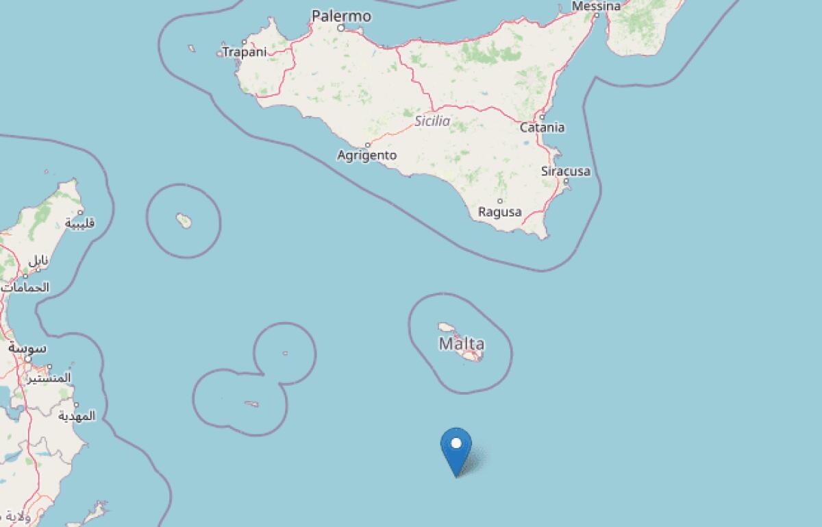 TERREMOTO DI MAGNITUDO 5.6 TRA MALTA E LA LIBIA, AVVERTITA NEL SUD DELLA SICILIA - 