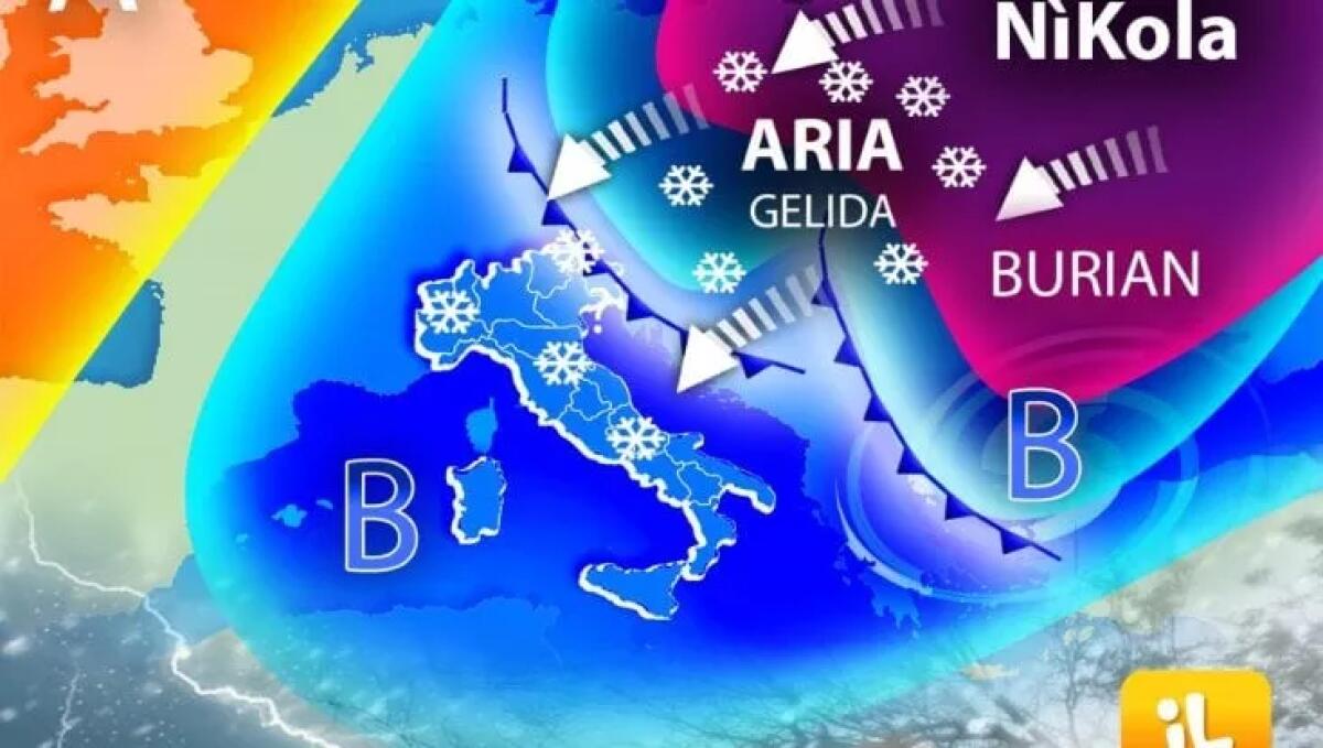 MALTEMPO IN ARRIVO SULL'ITALIA: FREDDO INTENSO E CROLLO DELLE TEMPERATURE TRA 10 E 15 GRADI - 