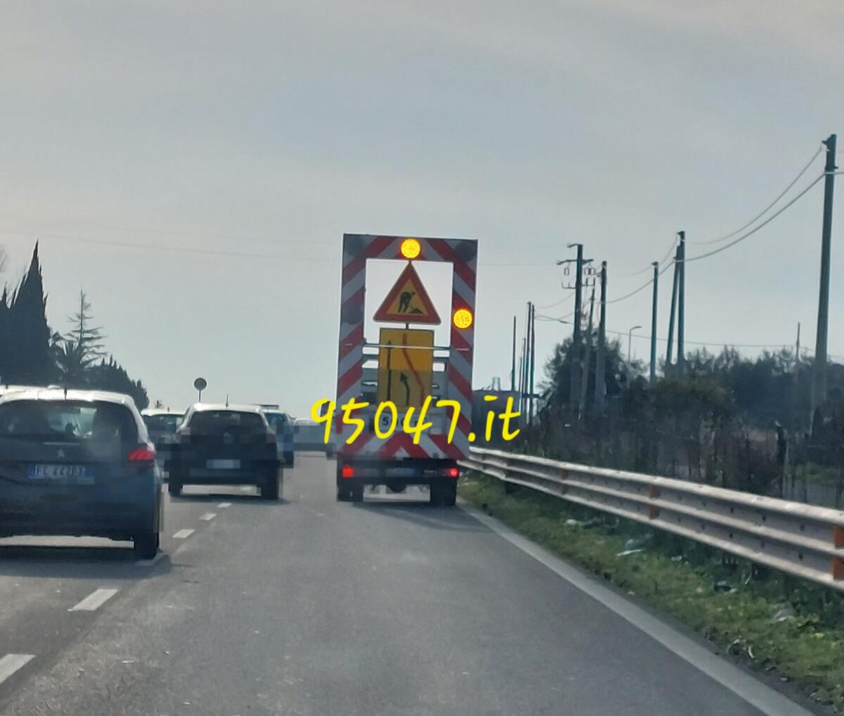 LAVORI SULLA SS121 NEI PRESSI DI PALAZZOLO, RALLENTAMENTI IN DIREZIONE CATANIA - 