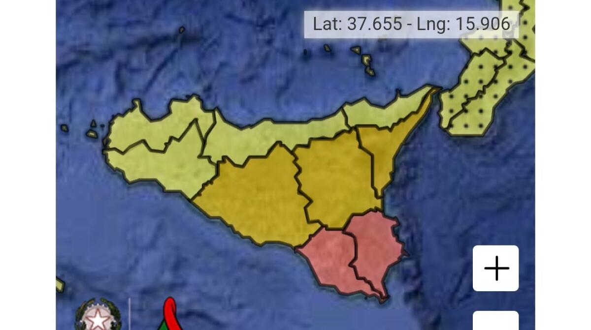 METEO. DOMANI (venerdì 10 febbraio) ALLERTA ARANCIONE PER LA PROVINCIA DI CATANIA - 