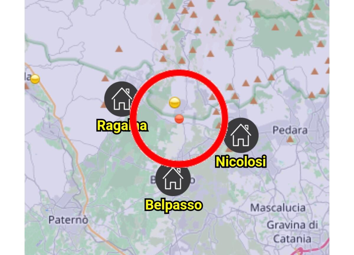 MICRO SCOSSA DI TERREMOTO QUESTA MATTINA CON EPICENTRO BELPASSO - 