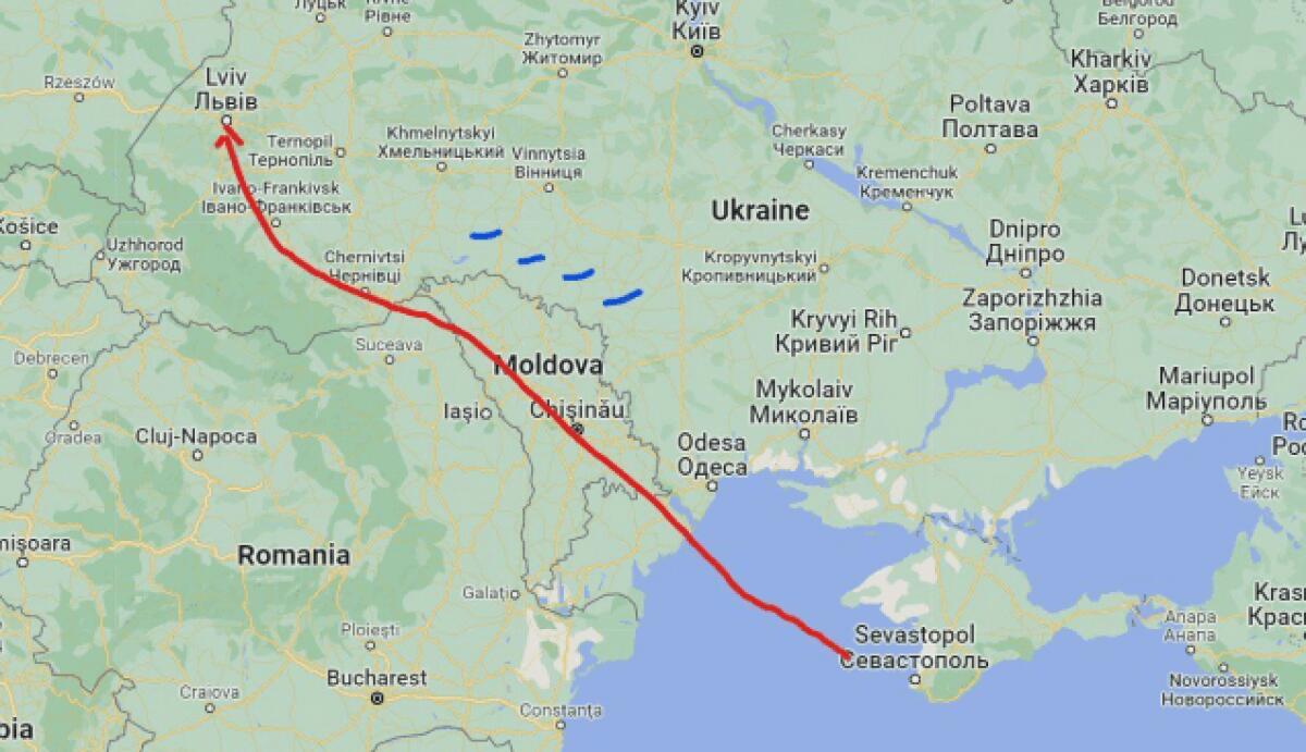 MISSILI RUSSI ATTRAVERSANO LO SPAZIO AEREO RUMENO E MOLDAVO - 