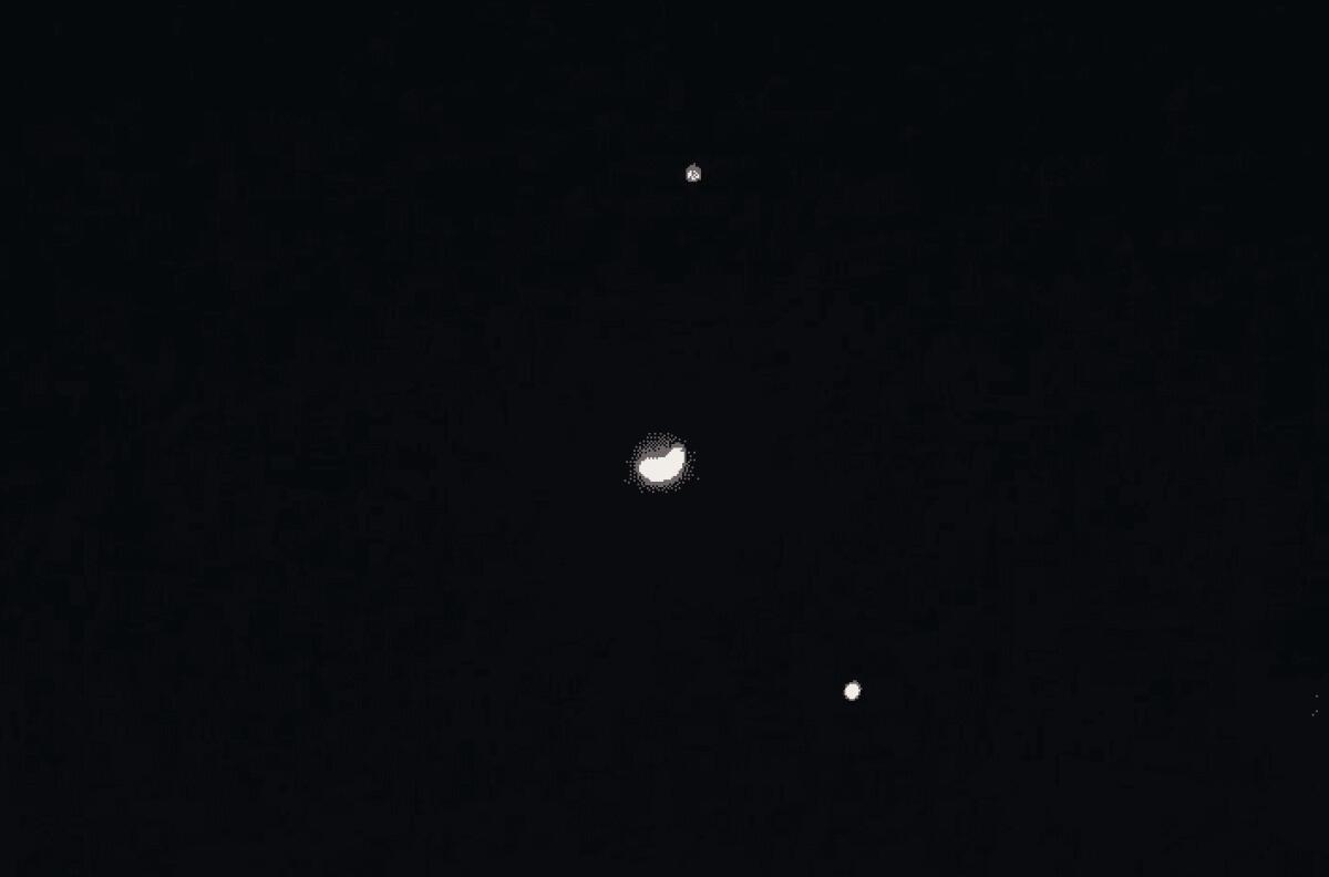 LO SPETTACOLO DI LUNA, GIOVE E VENERE SUL CIELO DI PATERNO' - 