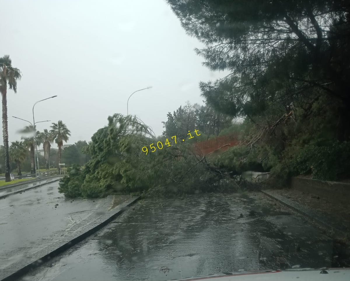 LA SICILIA È NEL VORTICE DEL CICLONE HELIOS, FORTE VENTO E DANNI PURE A PATERNO'