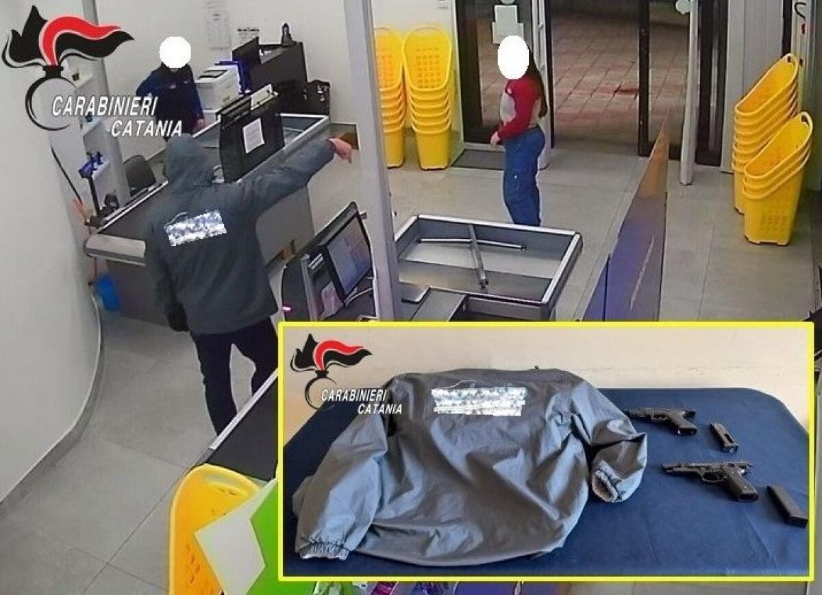 GIARRE, RAPINA IN MASCHERA UN SUPERMARKET MA IL GIUBBOTTO LO INCASTRA: ARRESTATO - 
