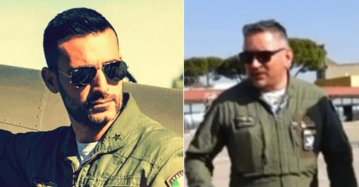 IL TENENTE COLONNELLO GIUSEPPE CIPRIANO E IL MAGGIORE MARCO MENEGHELLO LE VITTIME DELL'INCIDENTE AEREO DI GUIDONIA - 