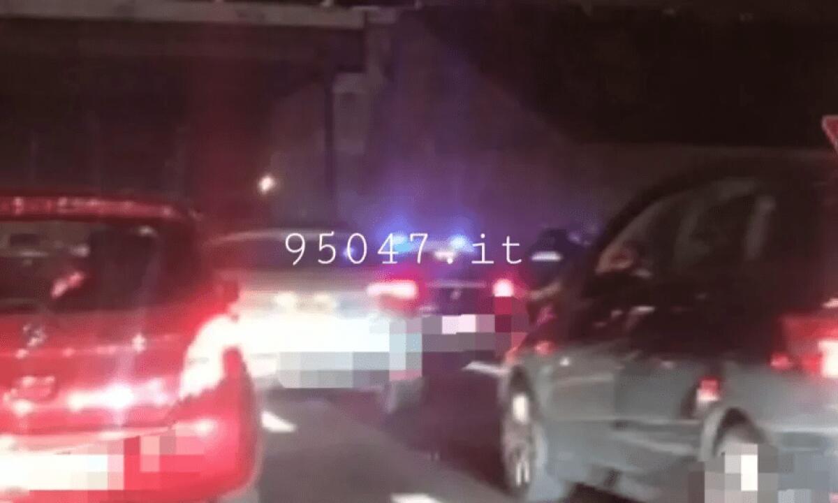 TAMPONAMENTO SULLA SS121 IN DIREZIONE PATERNO’, FORTI RALLENTAMENTI - 