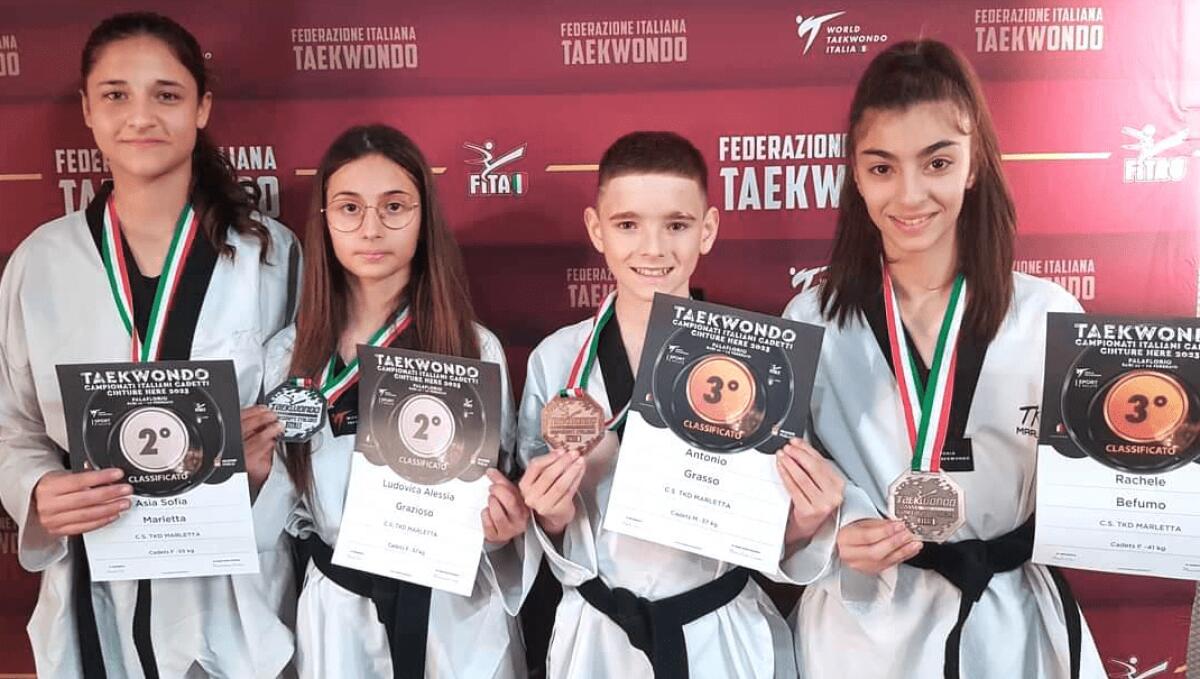 TAEKWONDO MARLETTA, SI CONFERMA AI VERTICI DEL TAEKWONDO NAZIONALE - 