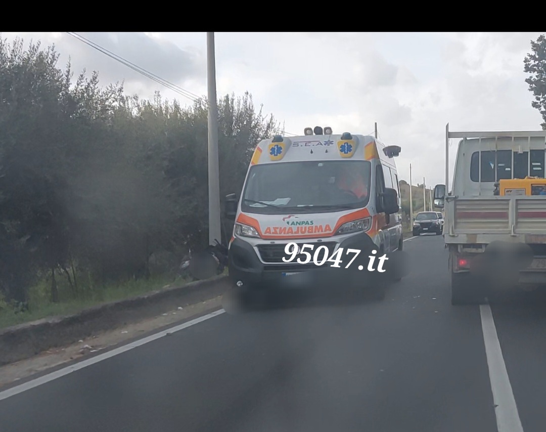 GRAVE INCIDENTE A MOTTA SANT’ANASTASIA, CENTAURO TRASPORTATO IN ELISOCCORSO AL CANNIZZARO