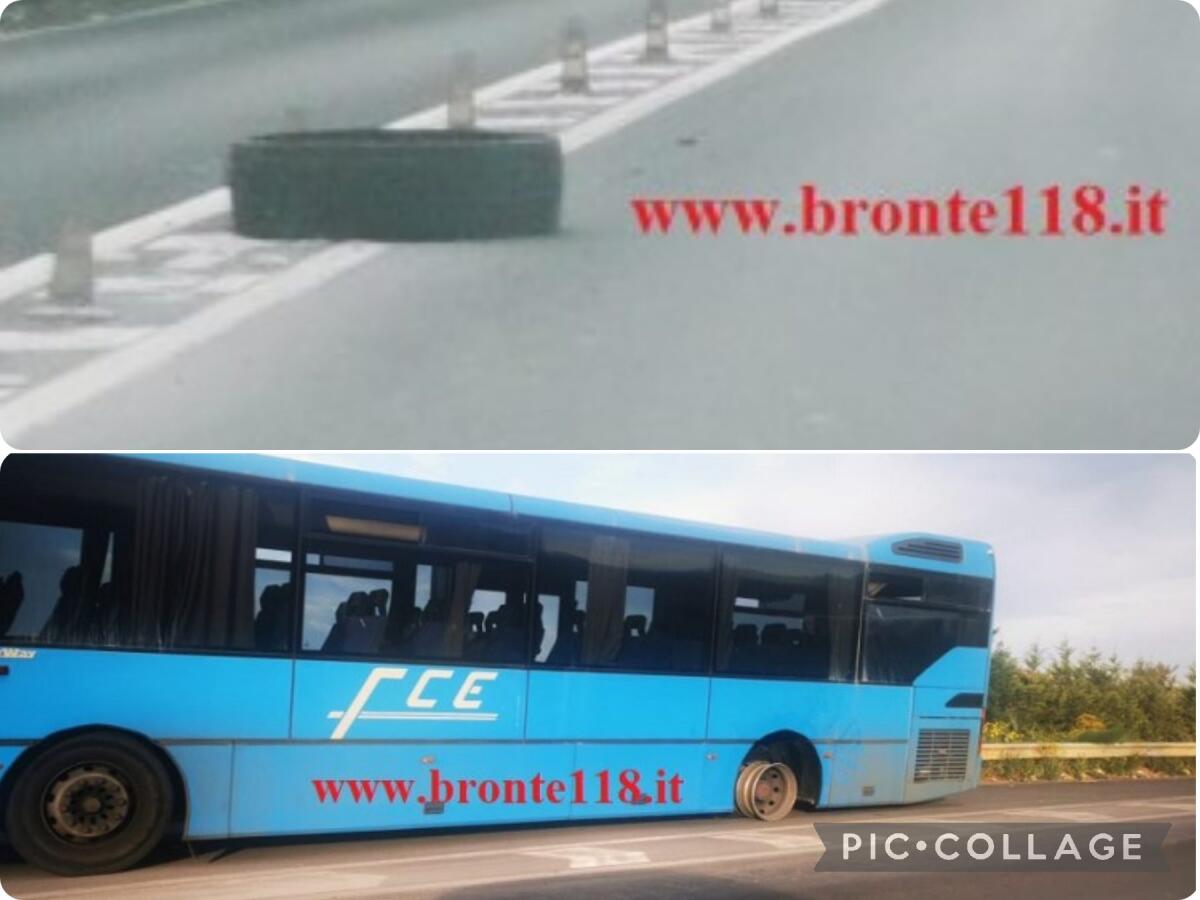 SS 284: DUE GOMME SBRICIOLATE, IL BUS “CORRE” SUI CERCHIONI - 
