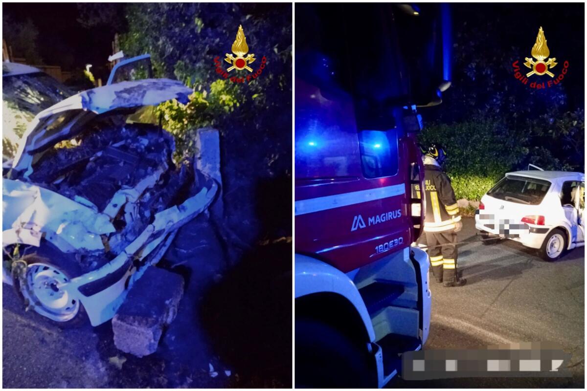 VIAGRANDE. AUTO SFONDA UNA RETE È RIMANE IN BILICO A TRE METRI D’ALTEZZA, FERITO CONDUCENTE - 