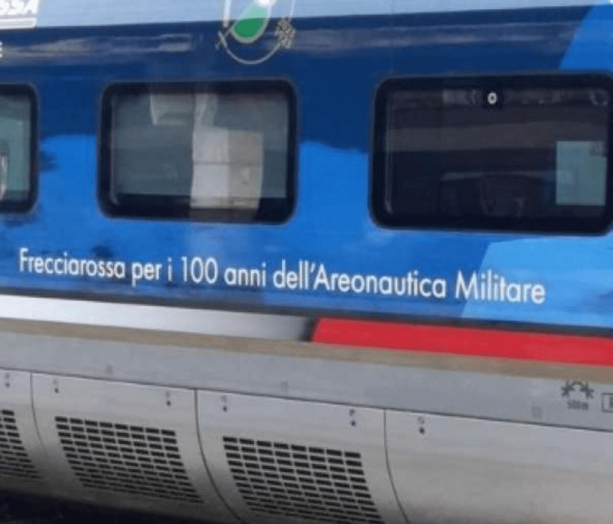 ERRORE SUL FRECCIAROSSA: LA SCRITTA PER I 100 ANNI DELL’AERONAUTICA È SBAGLIATA - 