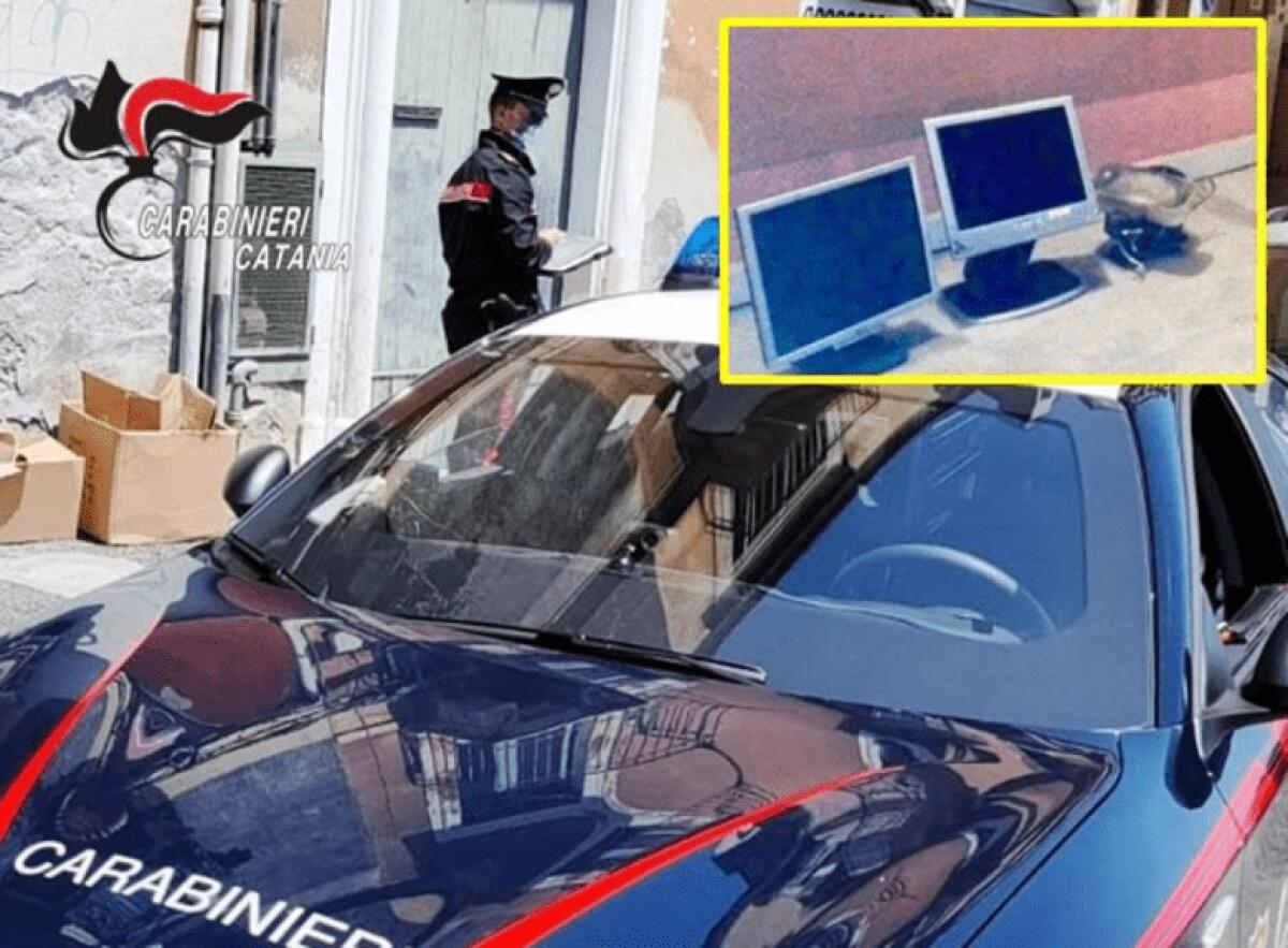 ARRESTATO 26 ENNE PATERNESE AGLI ARRESTI DOMICILIARI IN TRASFERTA A CATANIA PER RUBARE UN PC DA UNA CONCESSIONARIA D’AUTO - 