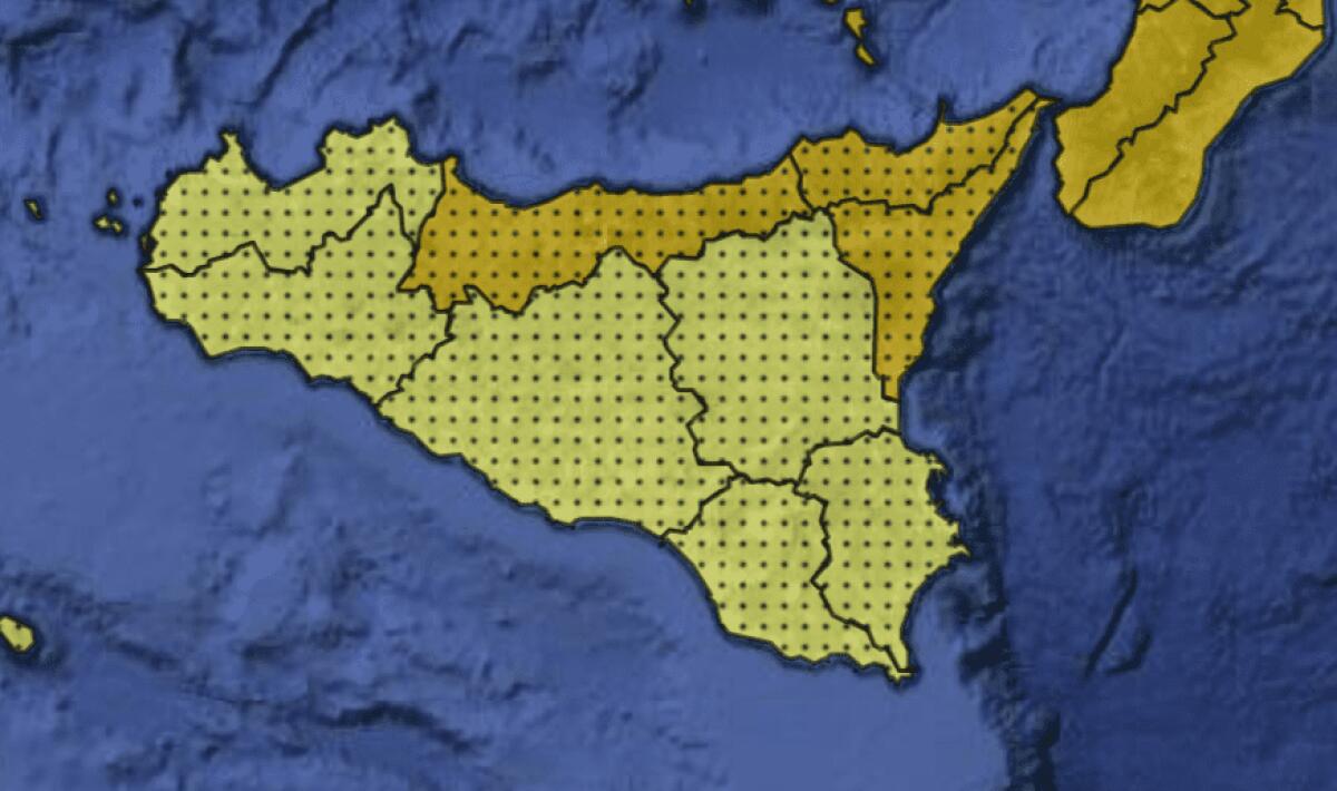 IN ARRIVO IL CICLONE ILINA, LA PROTEZIONE CIVILE LANCIA L’ALLARME ARANCIONE E GIALLA PER LA SICILIA - 