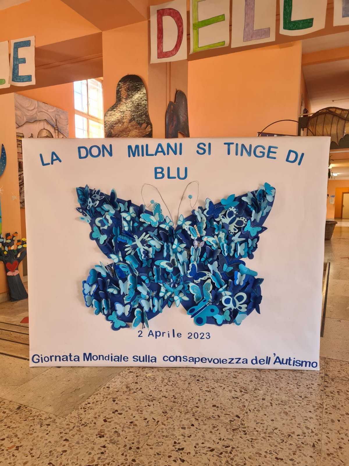 L'I.C.DON MILANI DI PATERNÒ SI TINGE DI BLU PER "LA GIORNATA MONDIALE SULLA CONSAPEVOLEZZA DELL'AUTISMO