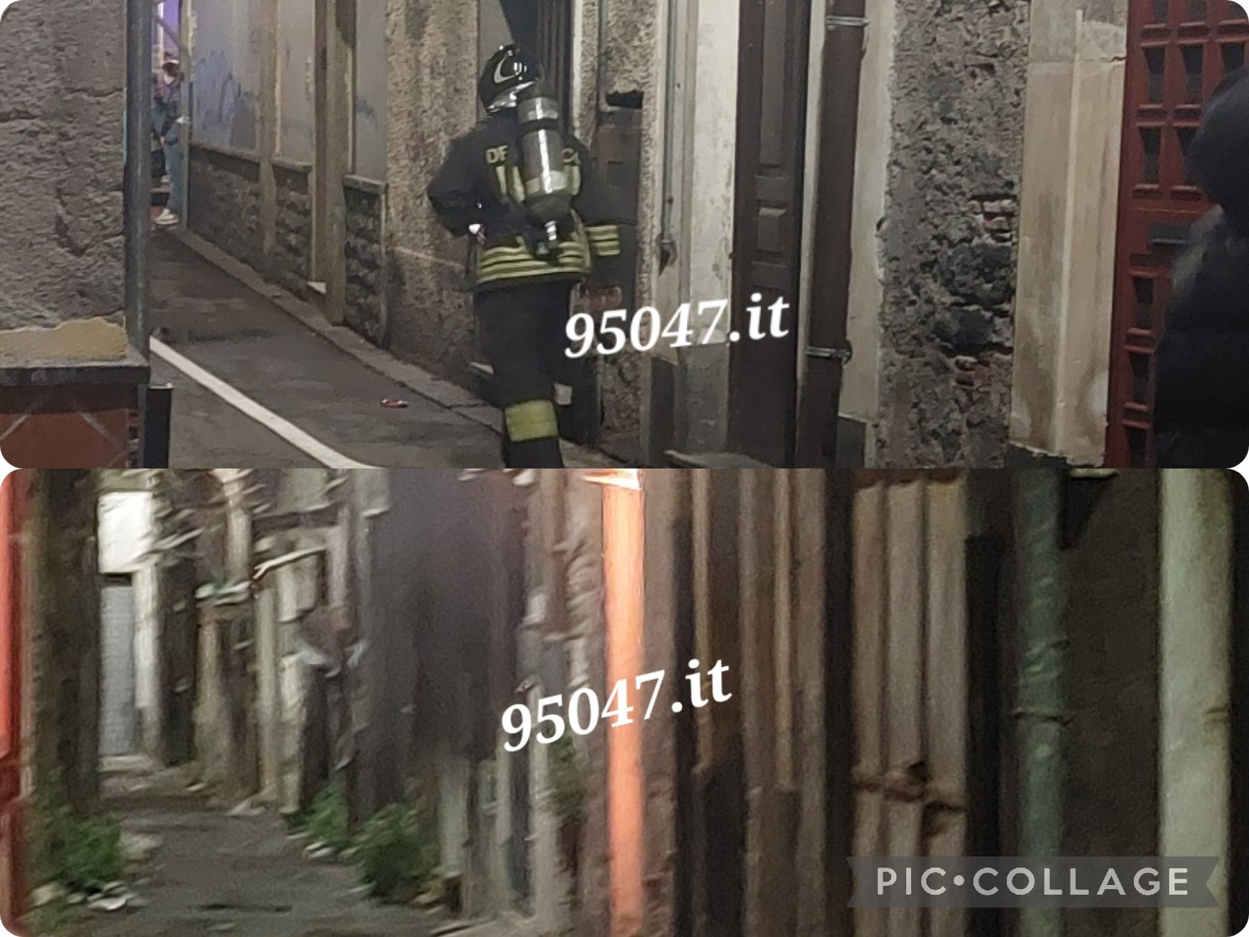 PATERNO'. FIAMME IN UNA CASA ABBANDONATA IN ZONA "PALME", NESSUNA PERSONA COINVOLTA
