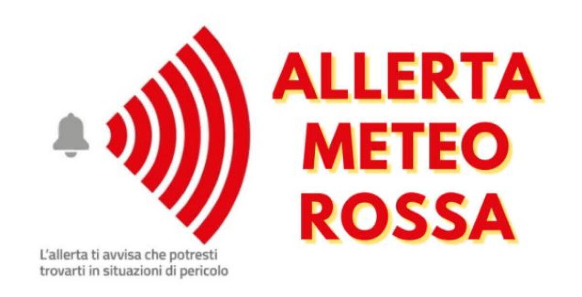 METEO. ALLERTA ROSSA PER LA ZONA IONICA DELLA PROVINCIA DI CATANIA E LA PROVINCIA DI MESSINA DALLE ORE 16 E PER LA GIORNATA DI DOMANI - 