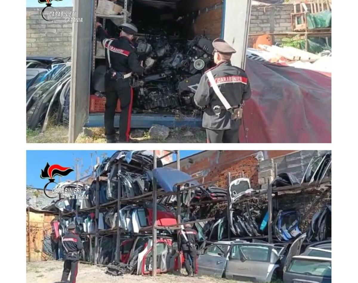 FURTI RICAMBI AUTO, DENUNCE E SEQUESTRI NEL CATANESE - 