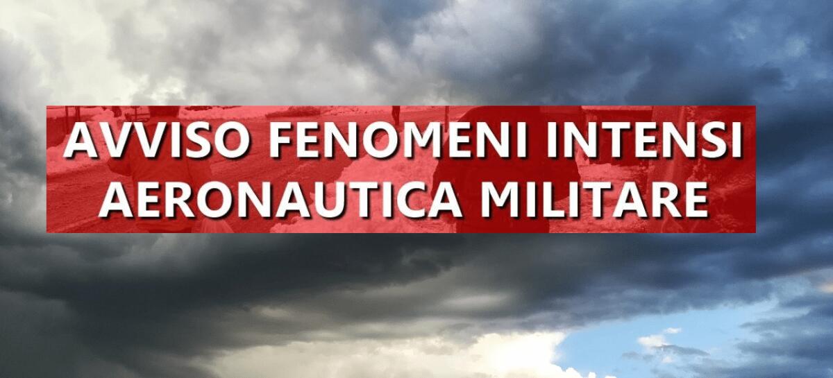 NUOVO AVVISO DELL'AERONAUTICA MILITARE: "PERSISTONO PER LE PROSSIME 12 ORE, PRECIPITAZIONI INTENSE ED ABBONDANTI SULLA SICILIA" - 