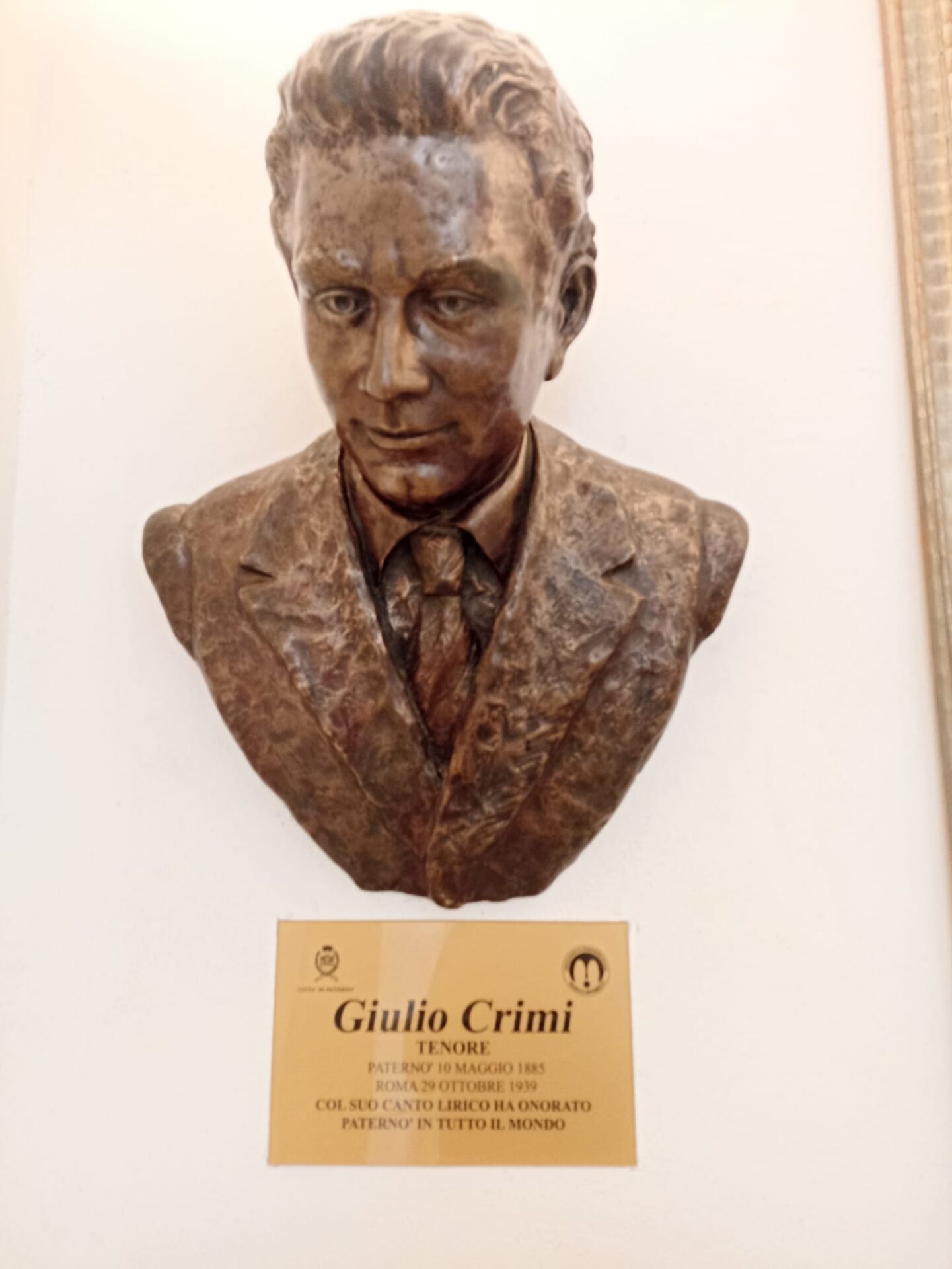 PATERNÒ: GRANDE SUCCESSO PER LA TERZA EDIZIONE DEL “RICONOSCIMENTO MUSICALE PREMIO GIULIO CRIMI CITTÀ DI PATERNÒ”